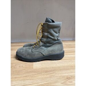 Military Boots Steel Toe Mens 12.5  UFCW Suede‎ Leather Sage Green Vibrams